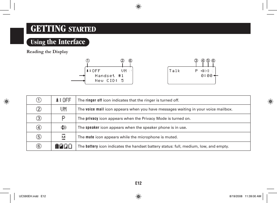 Getting, Started, The interface | Using | Sanyo CAS-D6325 User Manual | Page 14 / 61