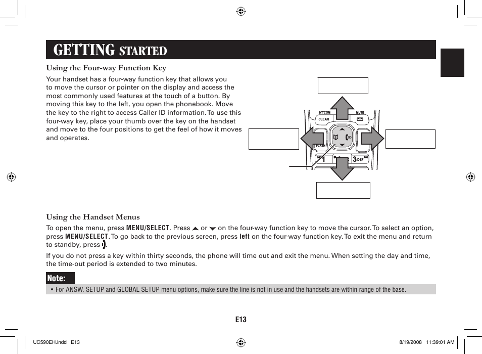 Getting, Started | Sanyo CAS-D6325 User Manual | Page 15 / 61