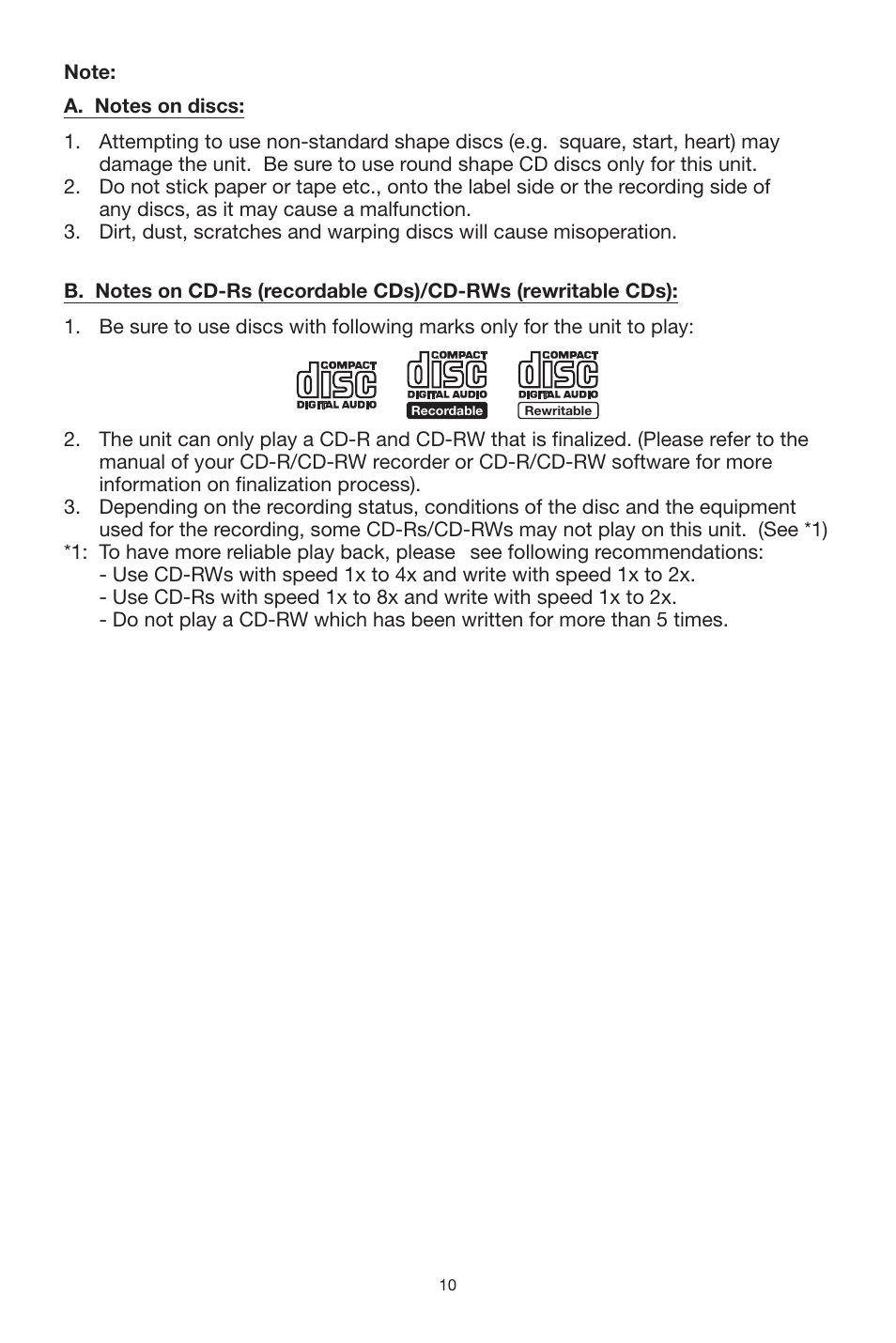 Sanyo ECD-T1535 User Manual | Page 10 / 16