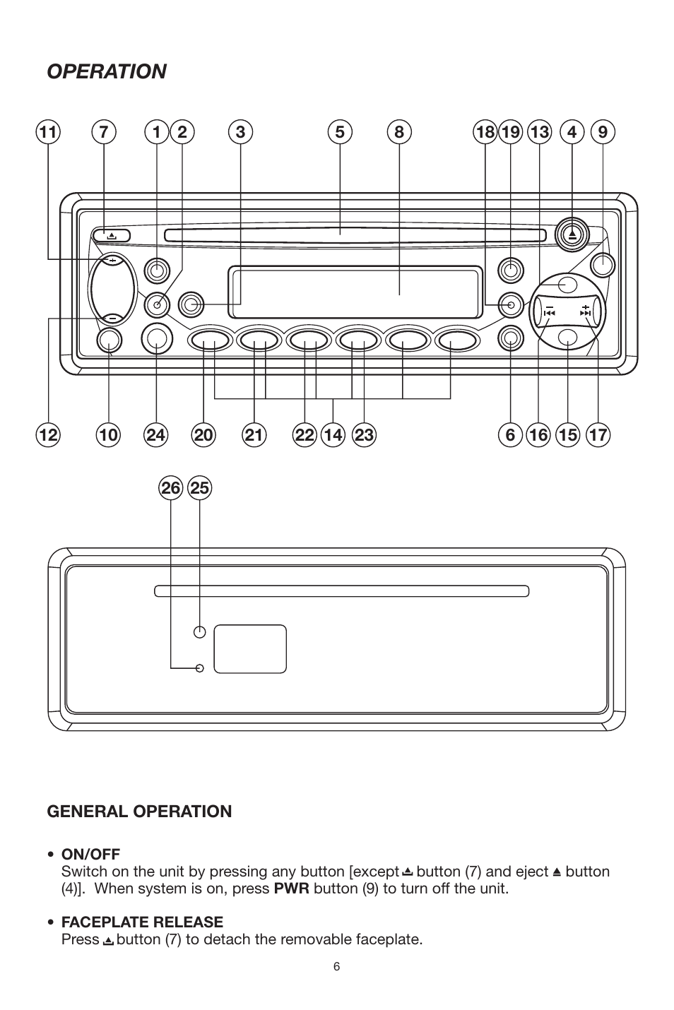 Operation | Sanyo ECD-T1535 User Manual | Page 6 / 16