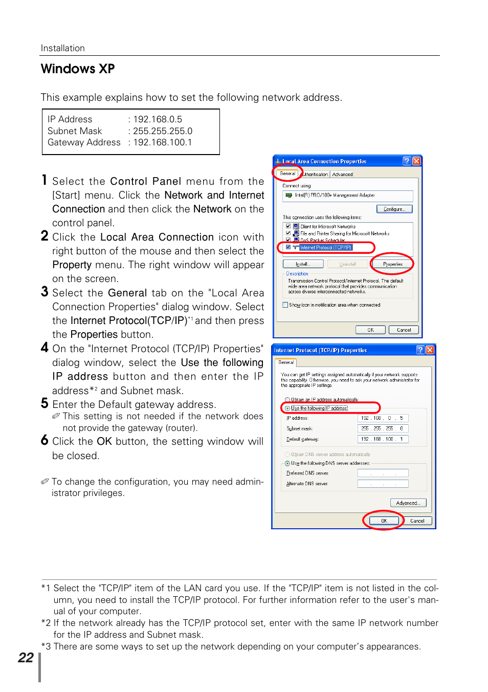 Windows xp | Sanyo PJ-NET ORGANIZER POA-PN10 User Manual | Page 22 / 90