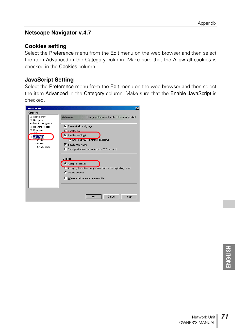 Sanyo PJ-NET ORGANIZER POA-PN10 User Manual | Page 71 / 90