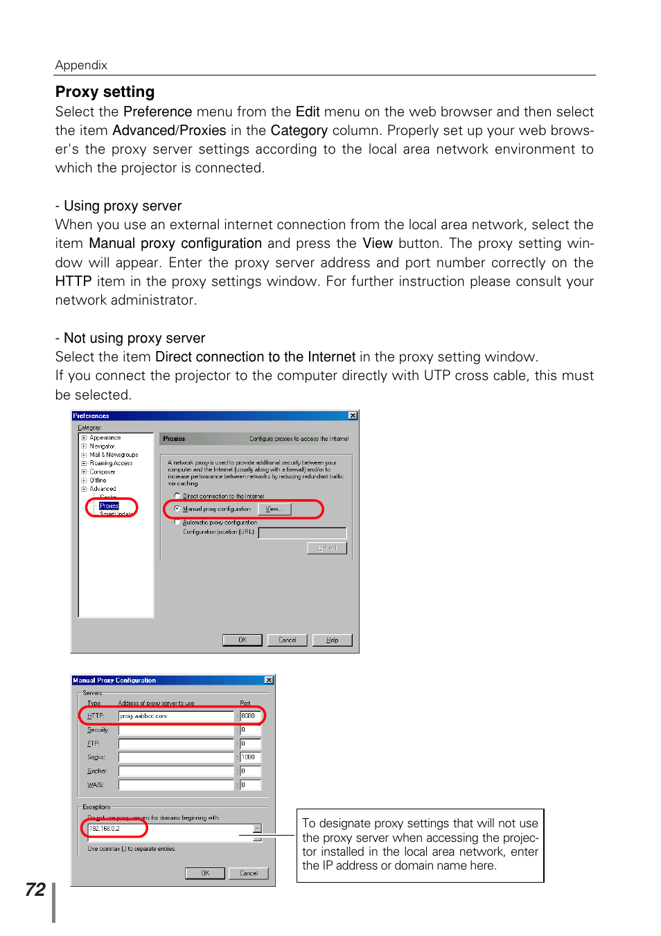 Sanyo PJ-NET ORGANIZER POA-PN10 User Manual | Page 72 / 90