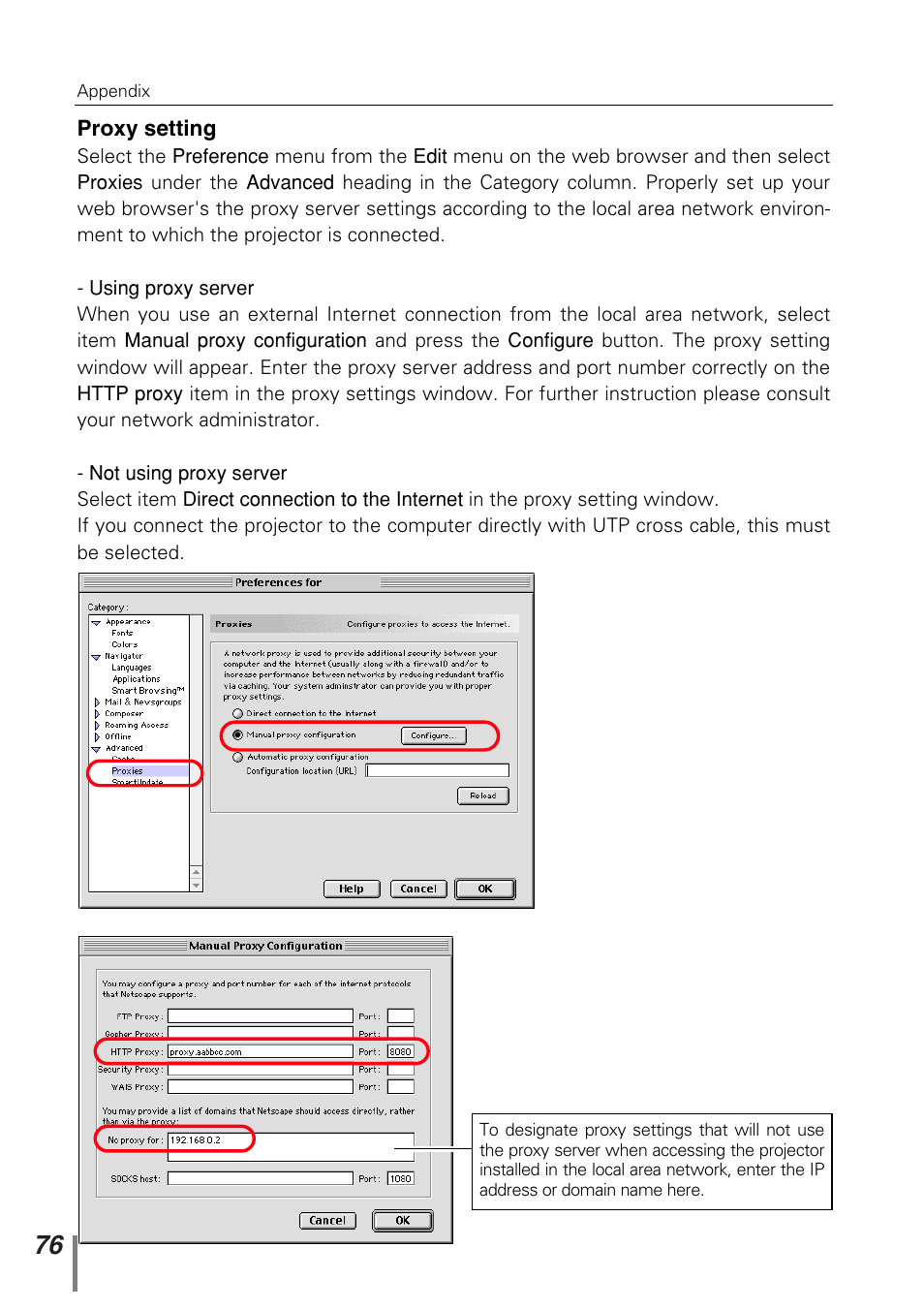 Sanyo PJ-NET ORGANIZER POA-PN10 User Manual | Page 76 / 90