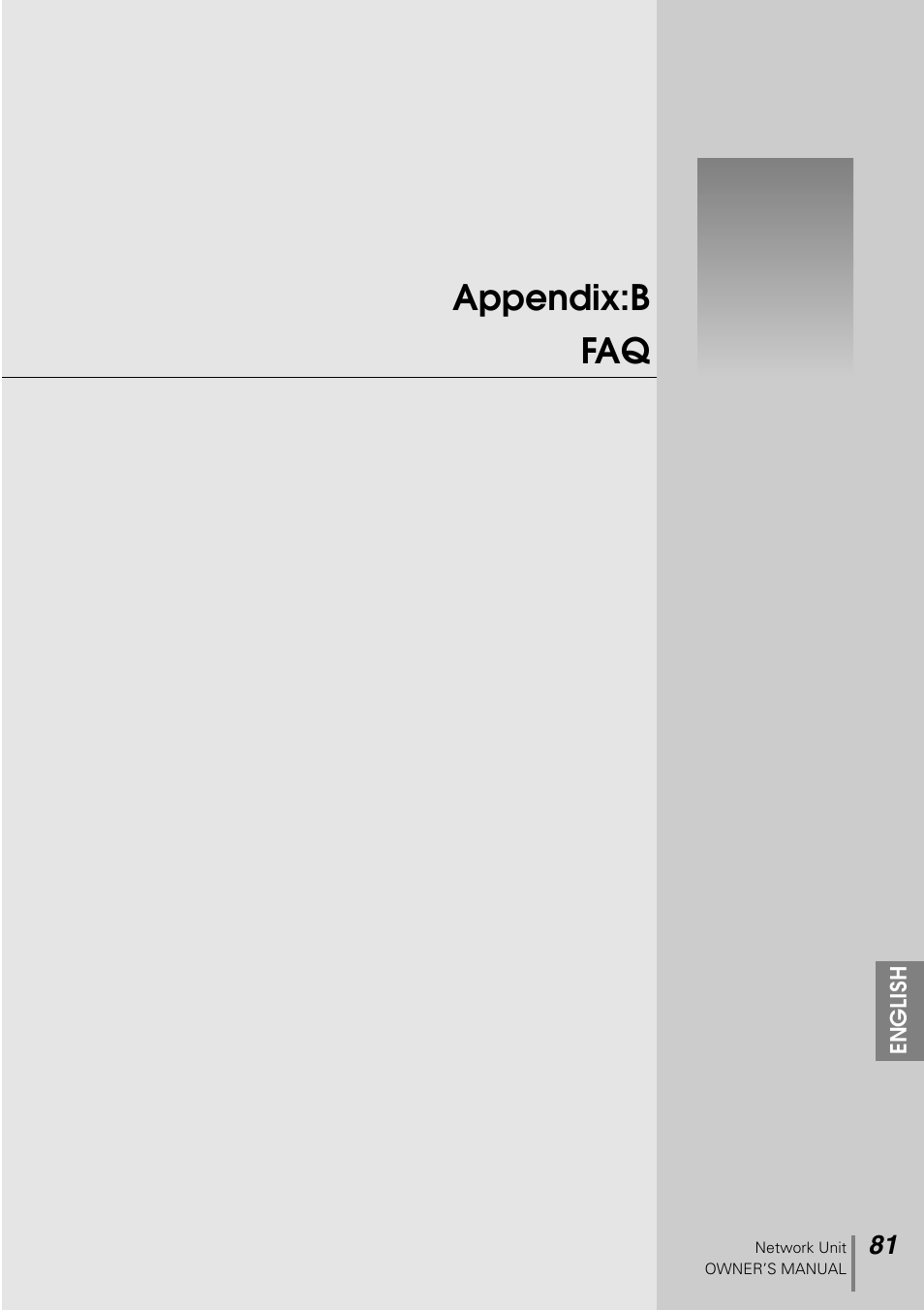 Appendix:b faq | Sanyo PJ-NET ORGANIZER POA-PN10 User Manual | Page 81 / 90