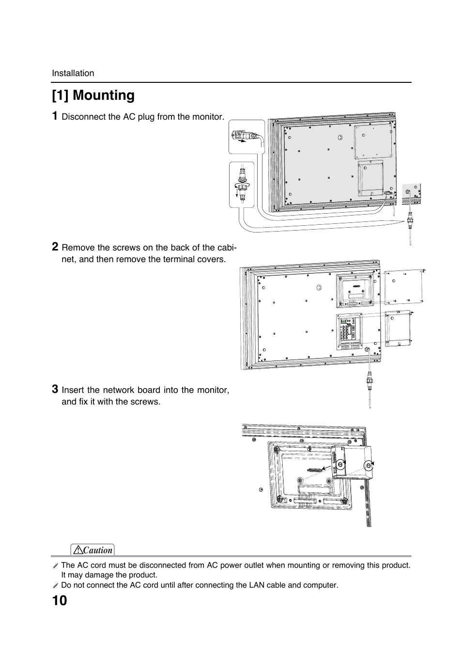 1] mounting | Sanyo POA-LN01 User Manual | Page 10 / 52