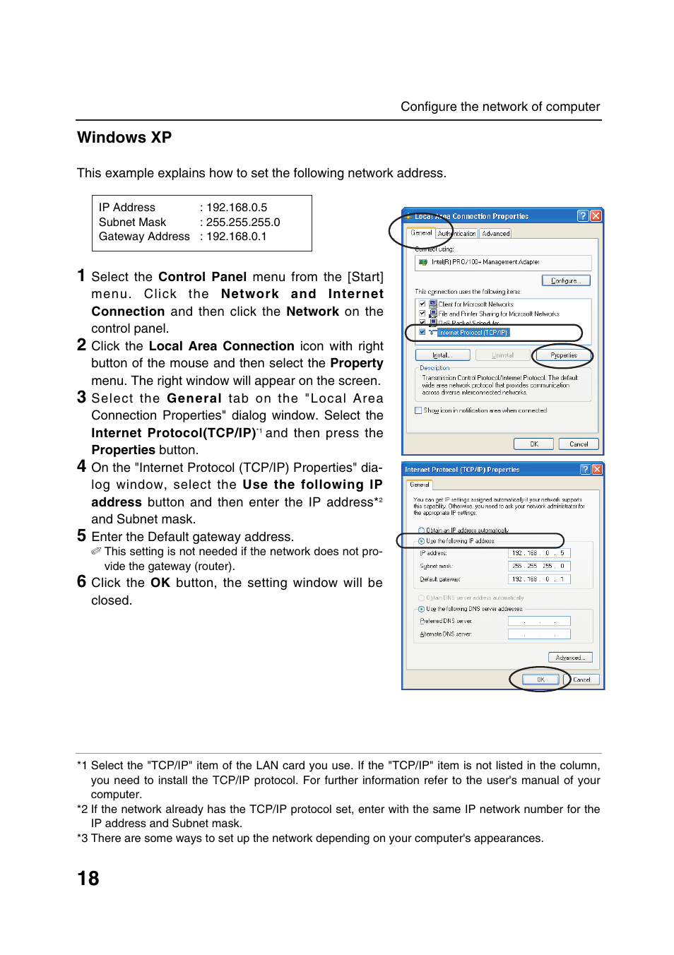 Windows xp | Sanyo POA-LN01 User Manual | Page 18 / 52