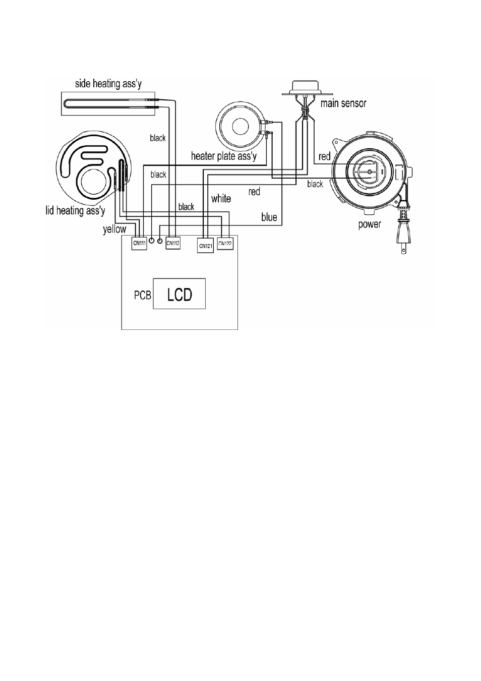 Wiring diagram | Sanyo ECJ-HC100S User Manual | Page 4 / 7