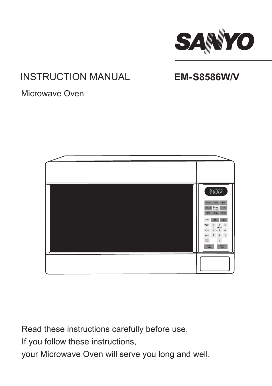 Sanyo EM-S8586V User Manual | 19 pages