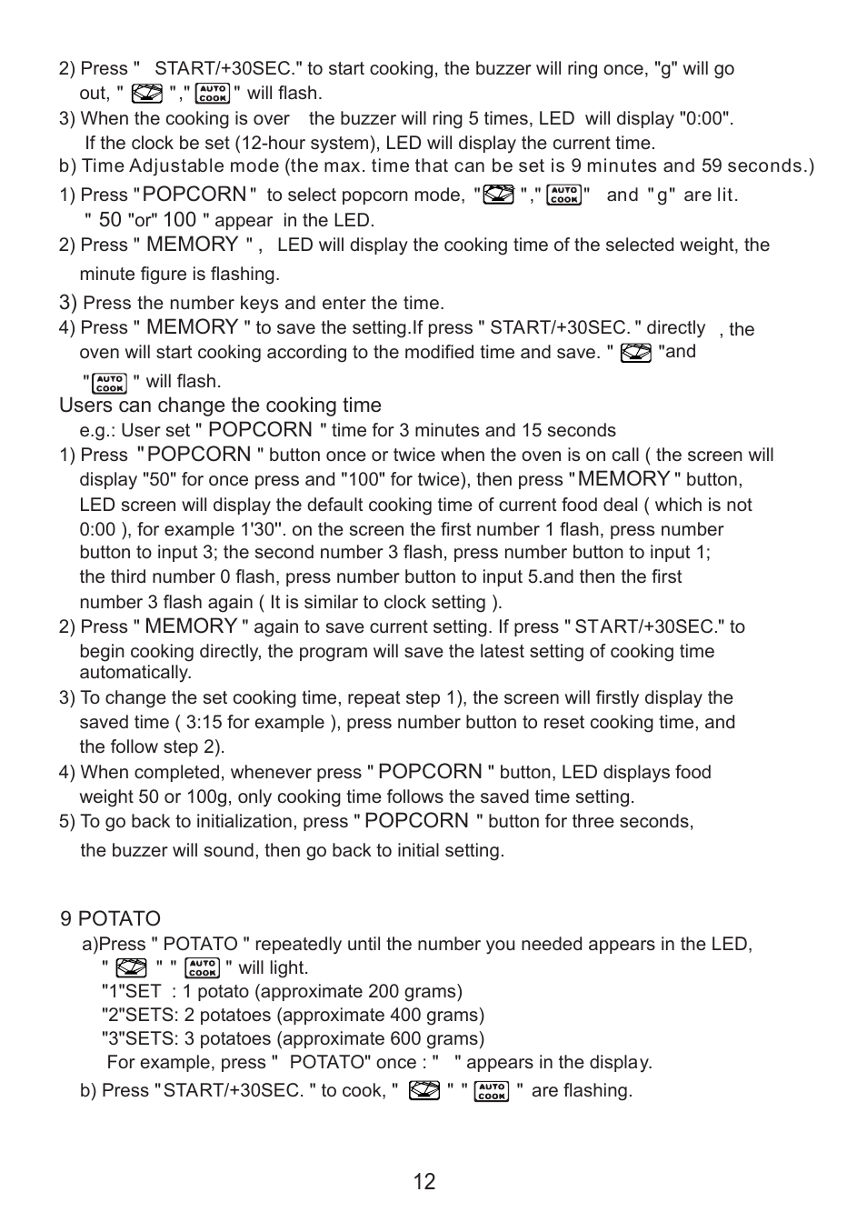 Sanyo EM-S8586V User Manual | Page 13 / 19