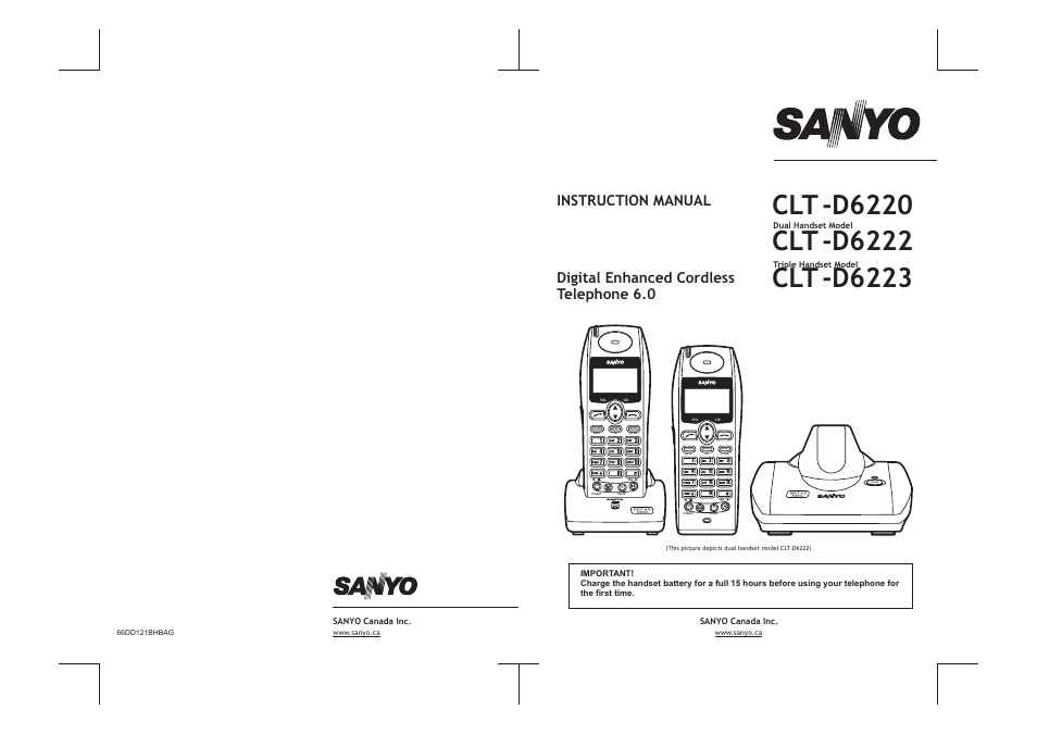 Sanyo CLT-D6222 User Manual | 22 pages