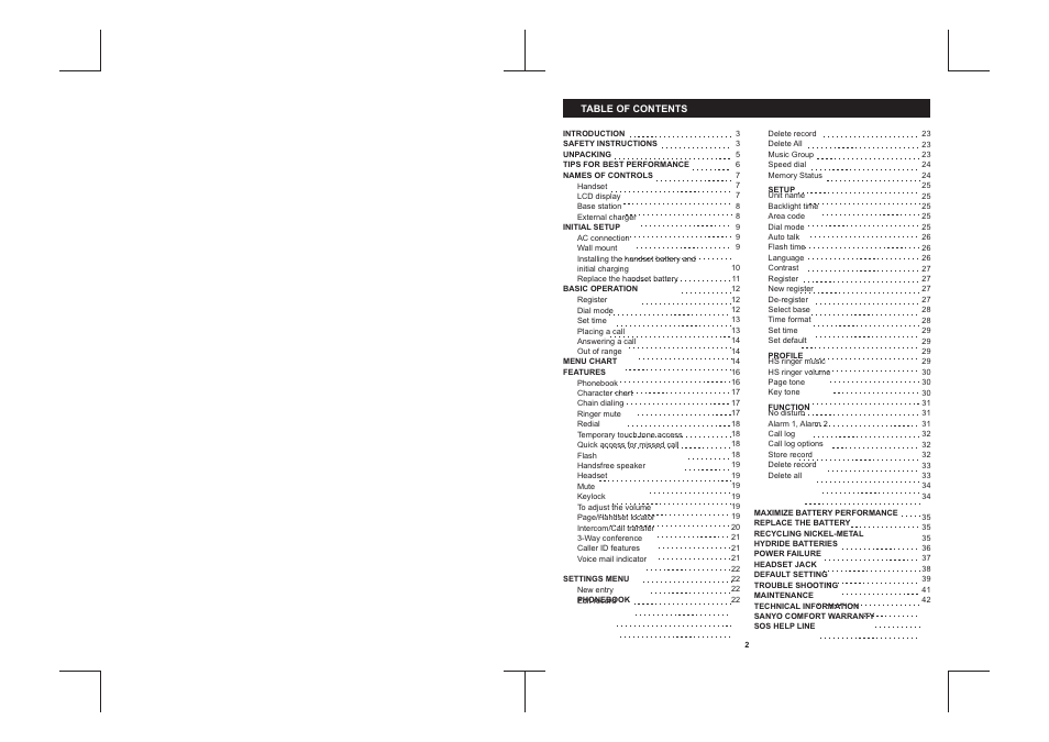 Sanyo CLT-D6222 User Manual | Page 2 / 22