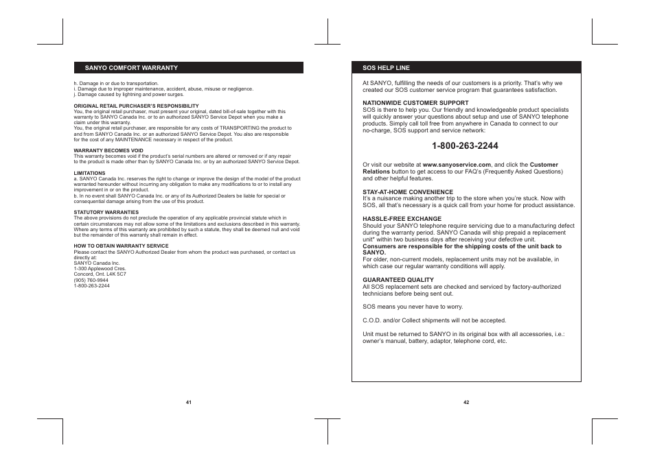 Sanyo CLT-D6222 User Manual | Page 22 / 22