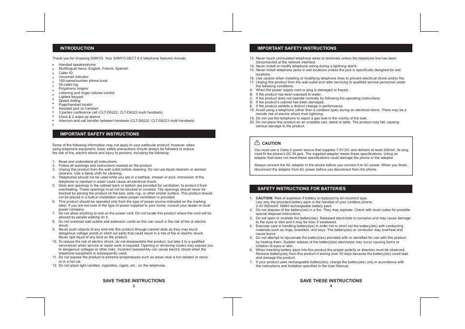 Sanyo CLT-D6222 User Manual | Page 3 / 22