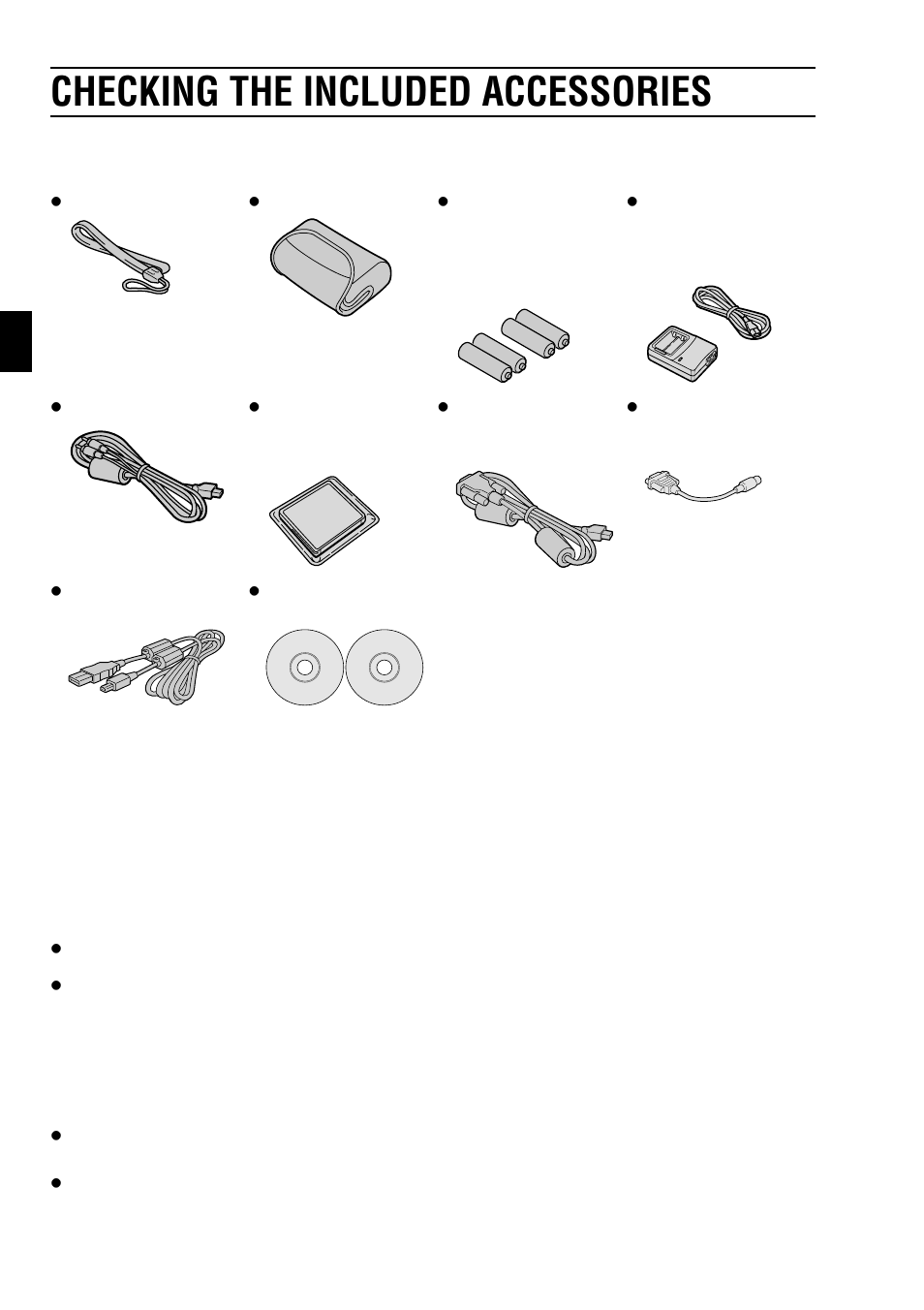 Checking the included accessories, The use of “card” in this manual | Sanyo VPC-SX550EX User Manual | Page 16 / 52