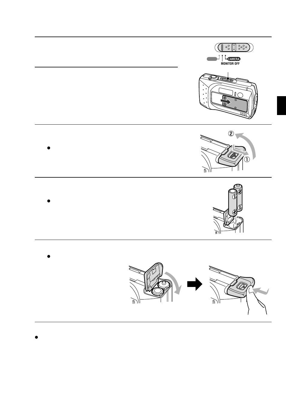 Installing the batteries 1 | Sanyo VPC-SX550EX User Manual | Page 27 / 52