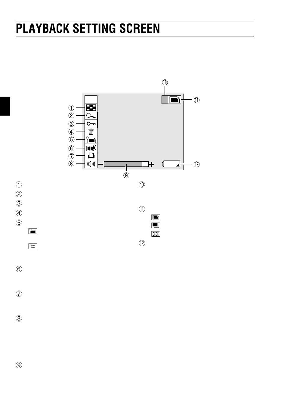 Playback setting screen | Sanyo VPC-SX550EX User Manual | Page 38 / 52