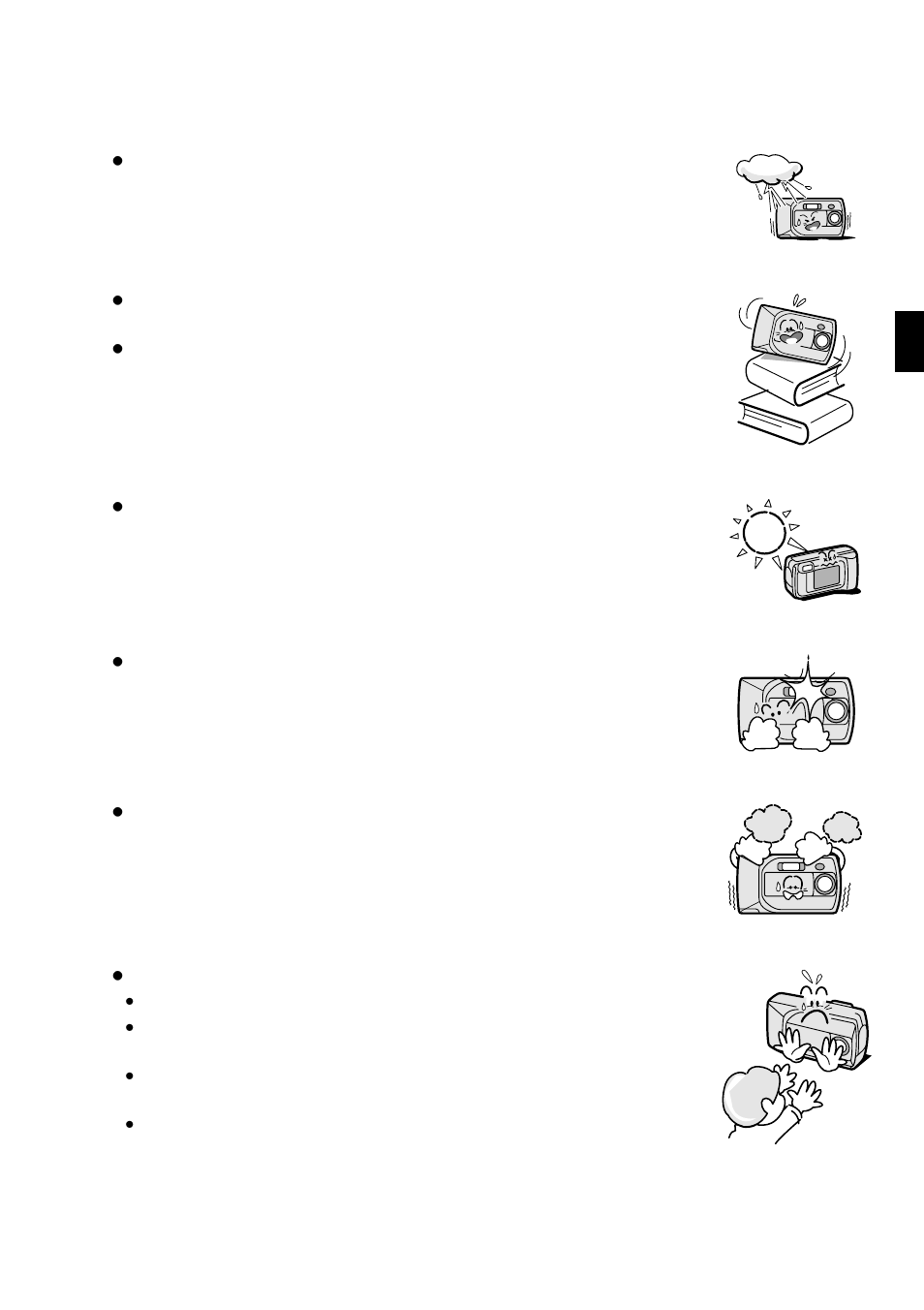 Warning | Sanyo VPC-SX550EX User Manual | Page 7 / 52