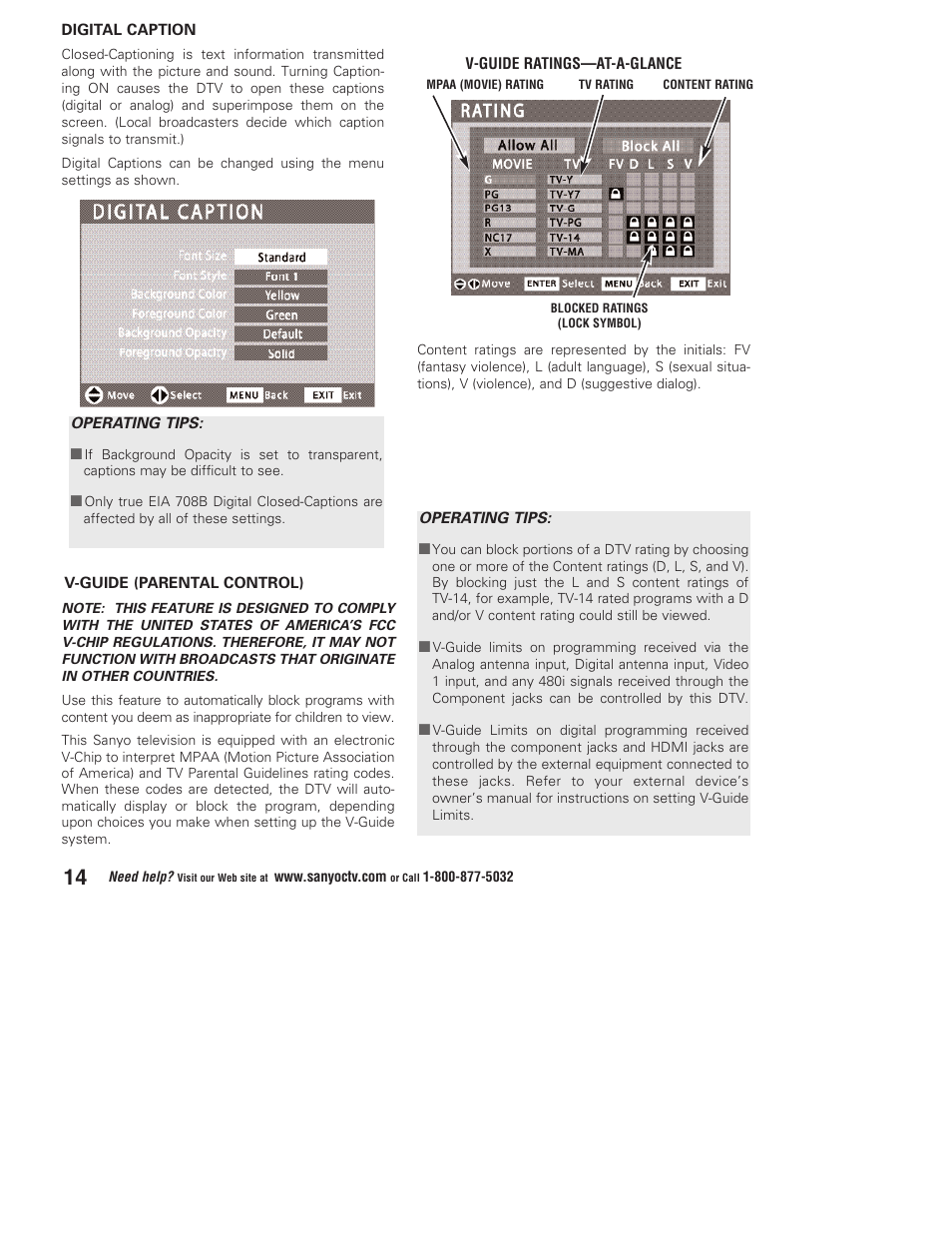 Sanyo Vizzon DP50747 User Manual | Page 14 / 52