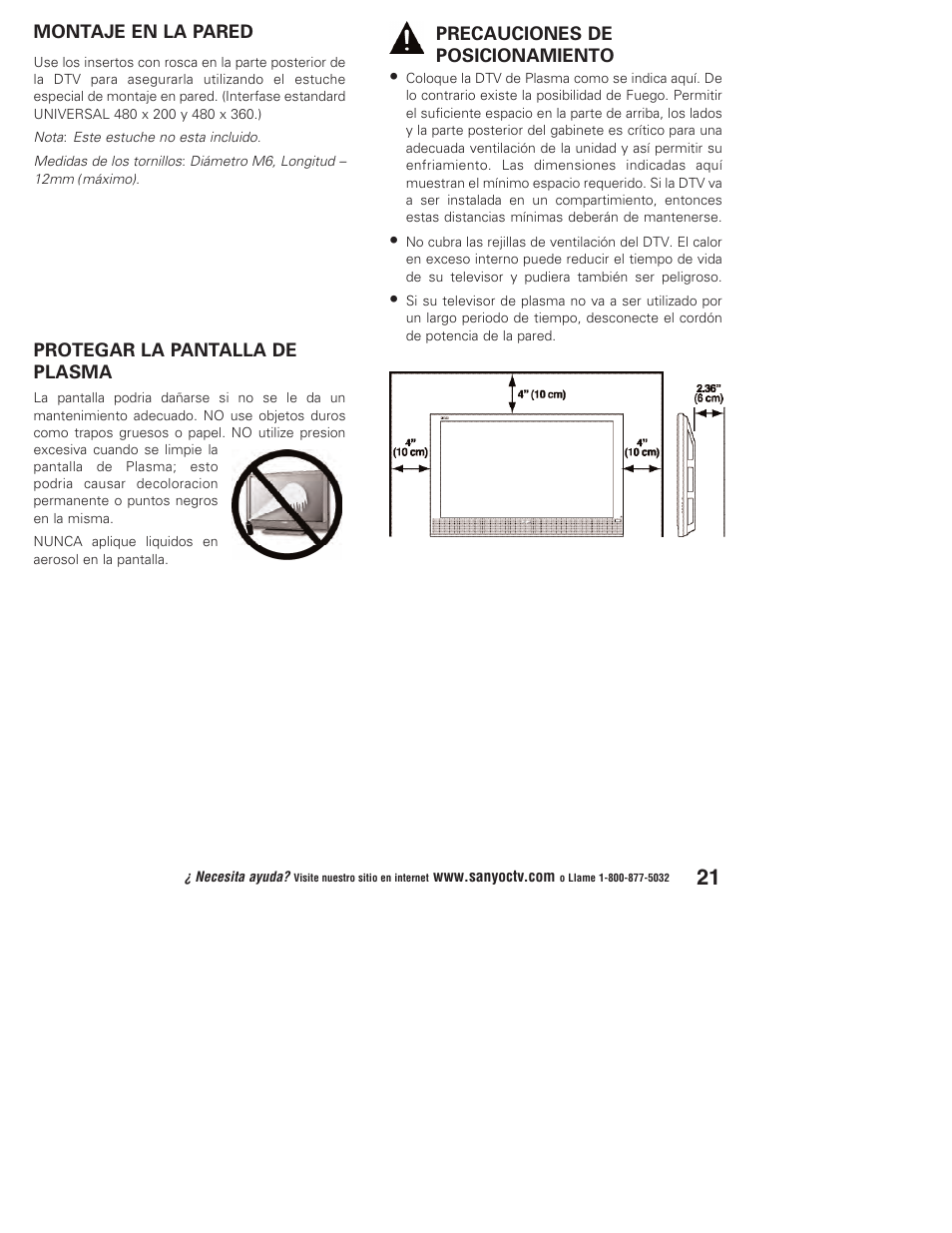 Sanyo Vizzon DP50747 User Manual | Page 21 / 52