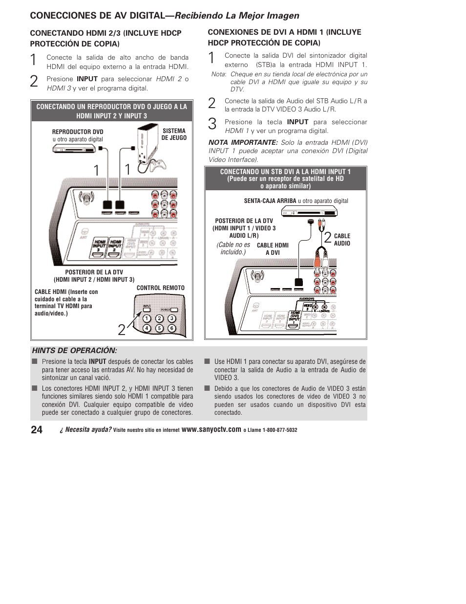 Sanyo Vizzon DP50747 User Manual | Page 24 / 52