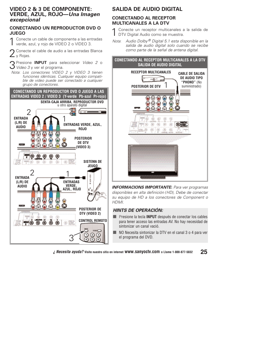 Sanyo Vizzon DP50747 User Manual | Page 25 / 52