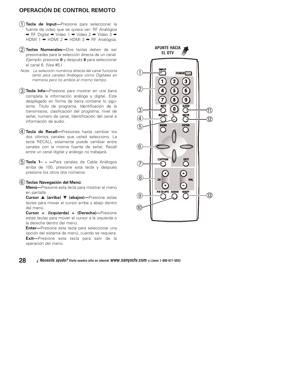 Sanyo Vizzon DP50747 User Manual | Page 28 / 52