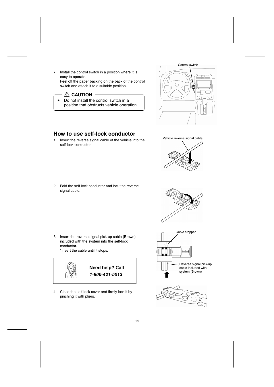 How to use self-lock conductor | Sanyo CCA-BC200 User Manual | Page 15 / 24