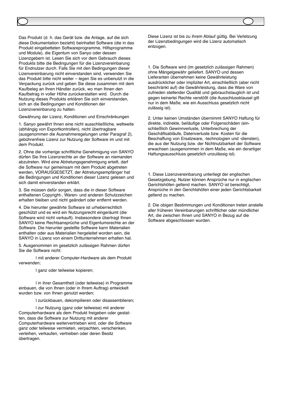 Lizenzvereinbarung | Sanyo CE42WPX1 User Manual | Page 37 / 76