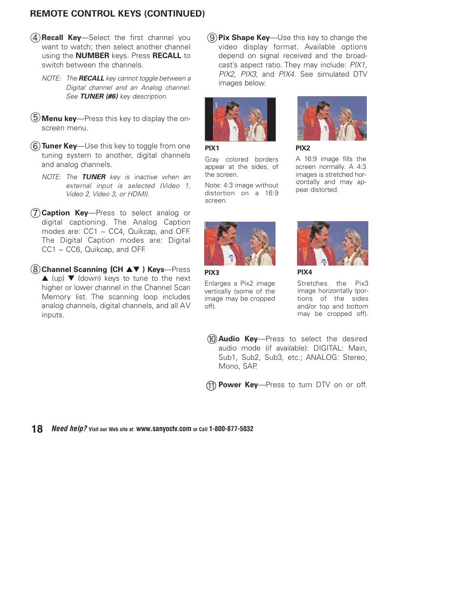Sanyo DP32746 User Manual | Page 18 / 68