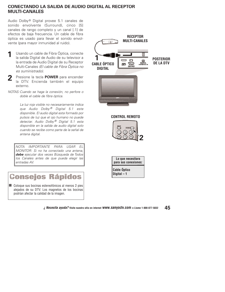 Sanyo DP32746 User Manual | Page 45 / 68