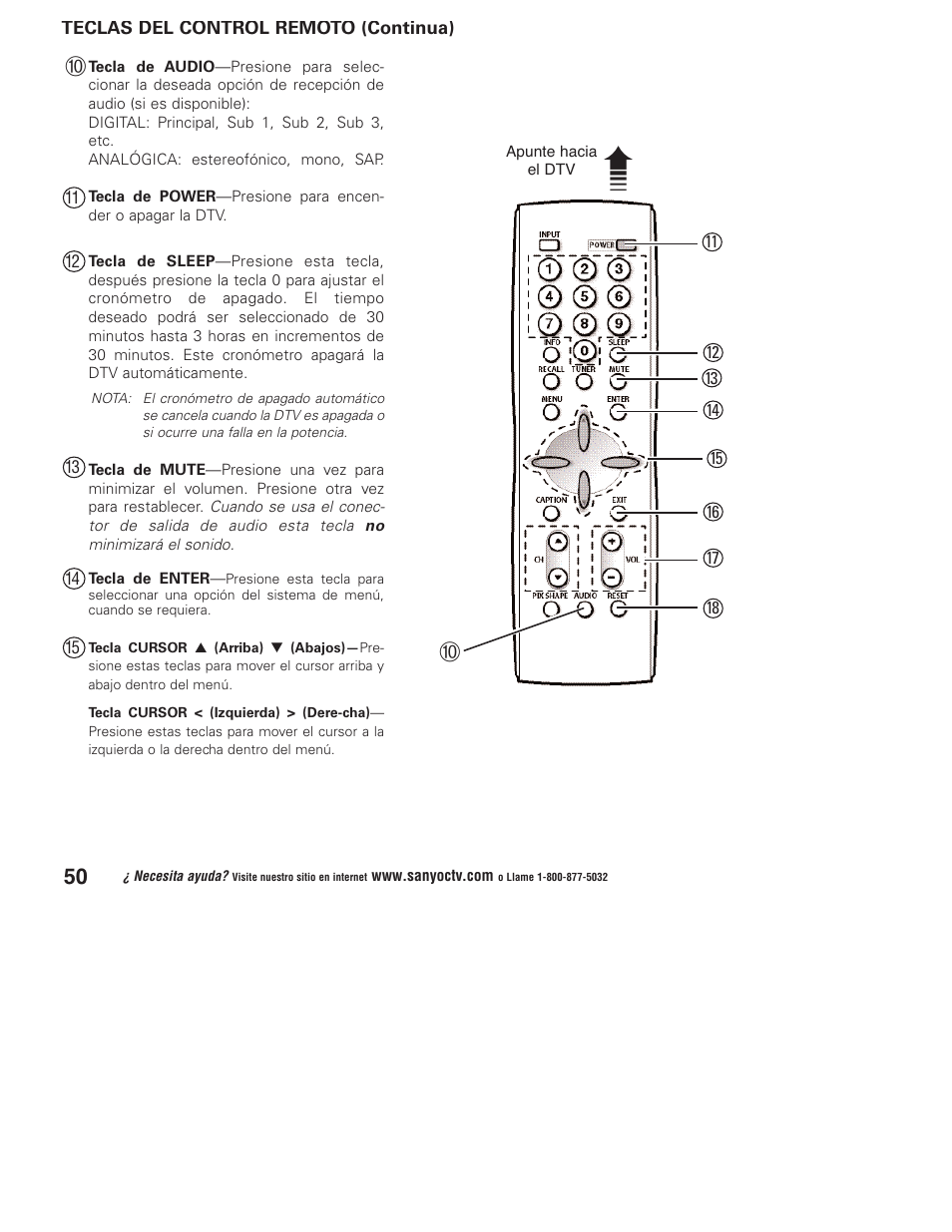 Sanyo DP32746 User Manual | Page 50 / 68
