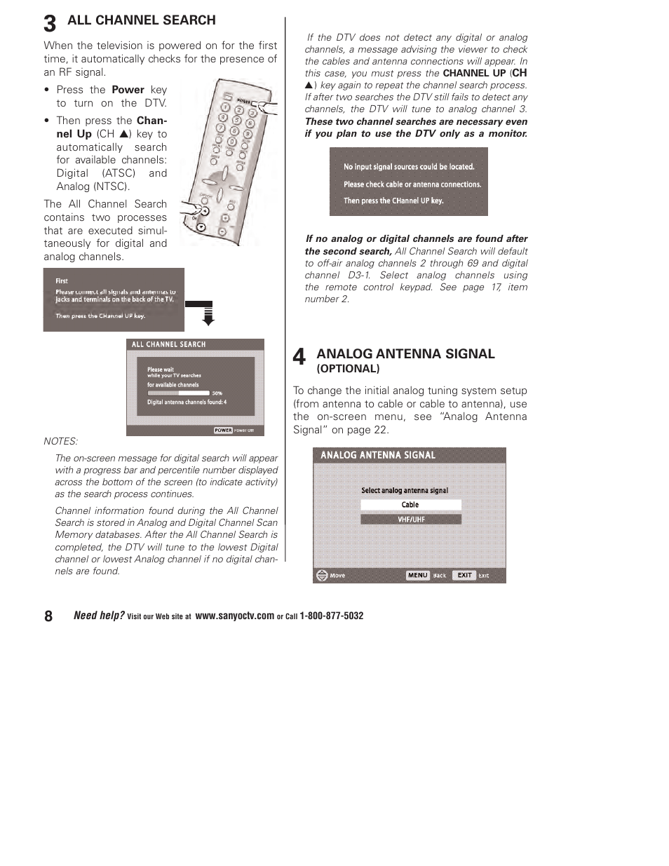 Sanyo DP32746 User Manual | Page 8 / 68