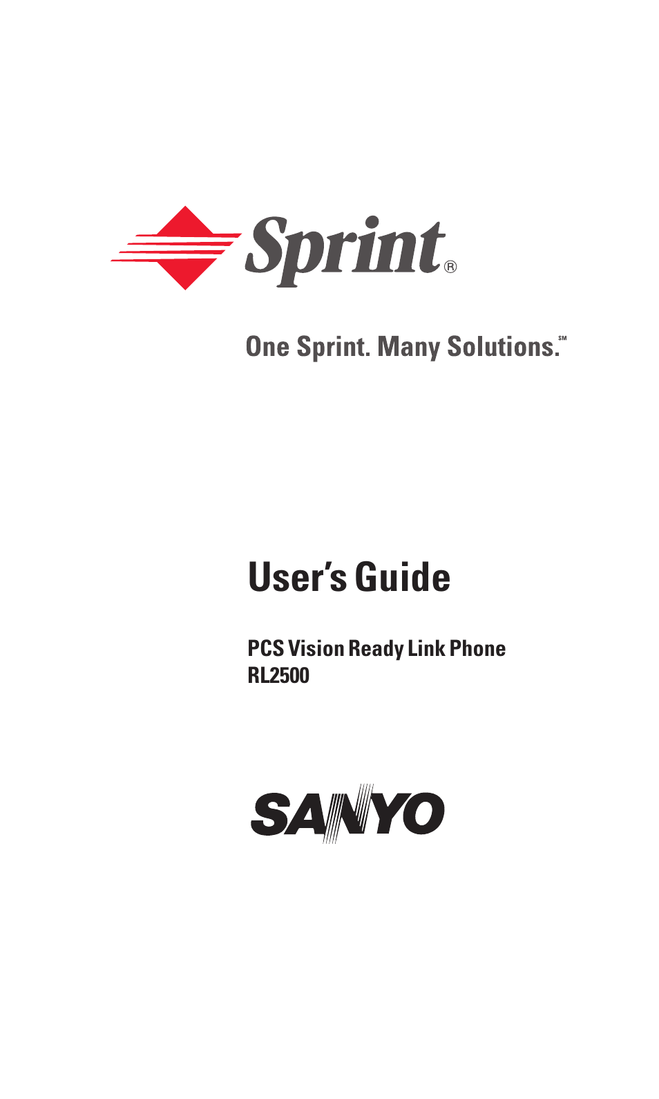 Sanyo RL2500 User Manual | 205 pages