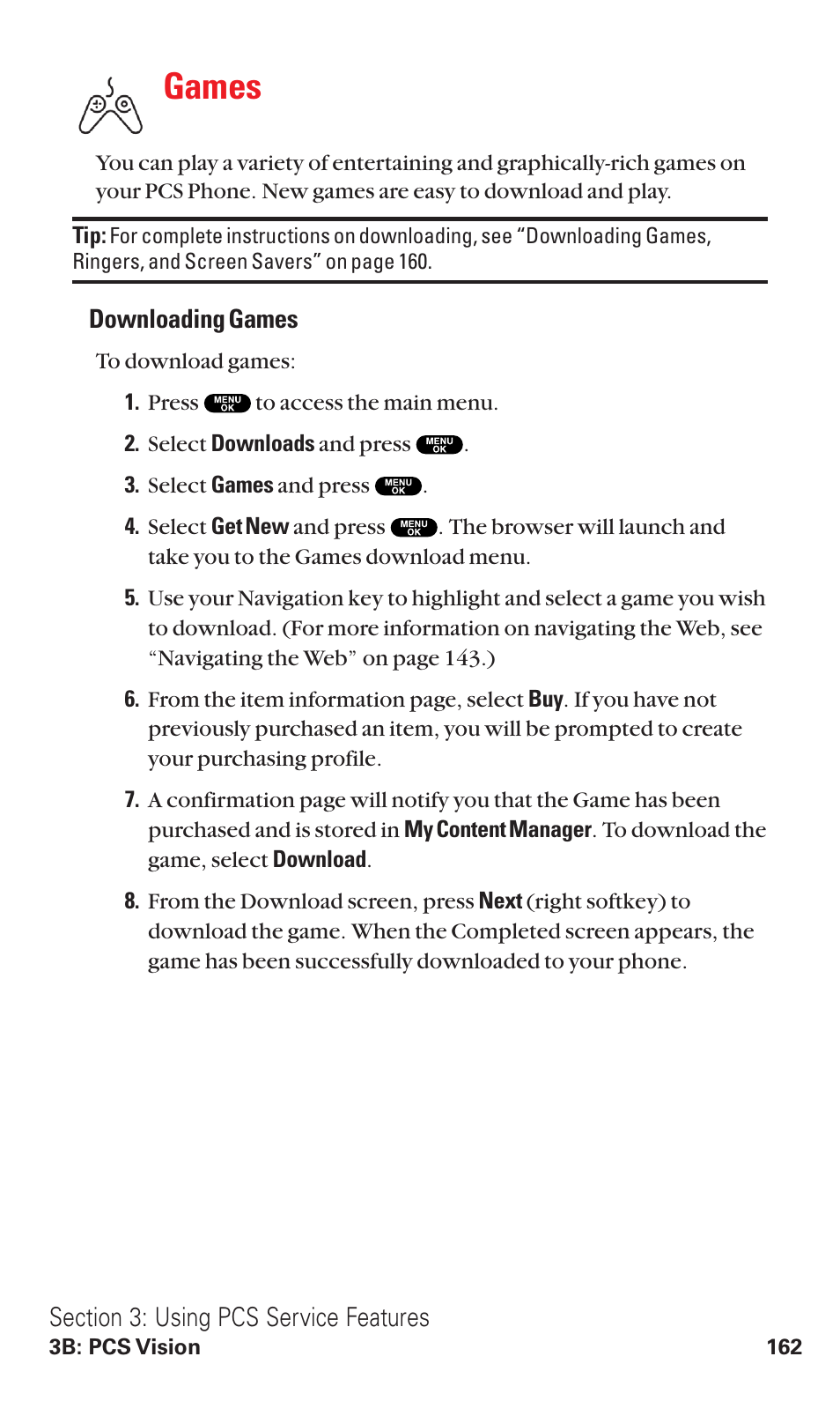 Games | Sanyo RL2500 User Manual | Page 173 / 205