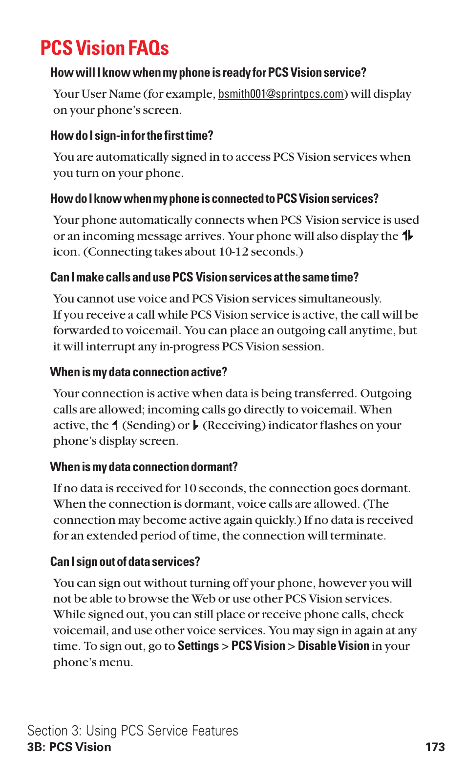 Pcs vision faqs | Sanyo RL2500 User Manual | Page 184 / 205
