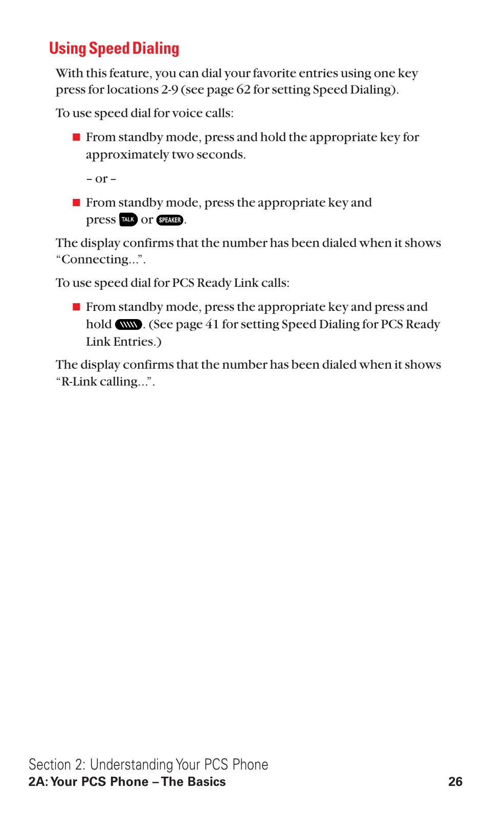 Using speed dialing | Sanyo RL2500 User Manual | Page 37 / 205