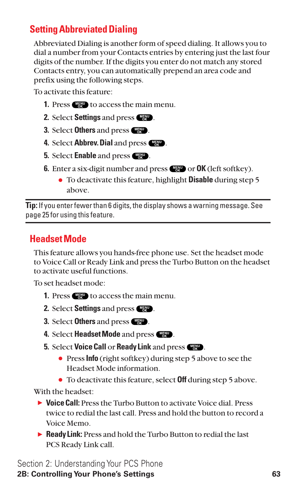 Setting abbreviated dialing, Headset mode | Sanyo RL2500 User Manual | Page 74 / 205