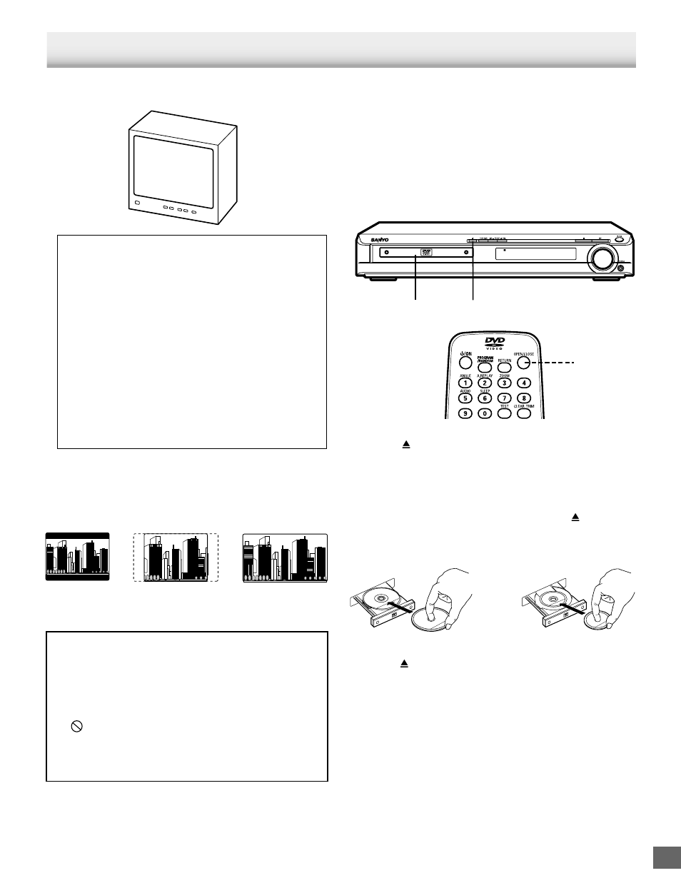 Disc playback, Preparations, Basic playback | Sanyo DWM-2500 User Manual | Page 17 / 42