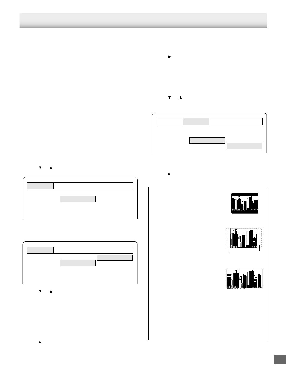 Initial settings, Setting language, Setting display | Sanyo DWM-2500 User Manual | Page 33 / 42