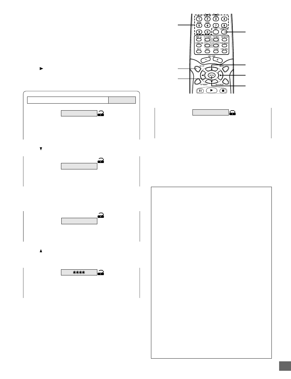 Setting parental | Sanyo DWM-2500 User Manual | Page 35 / 42