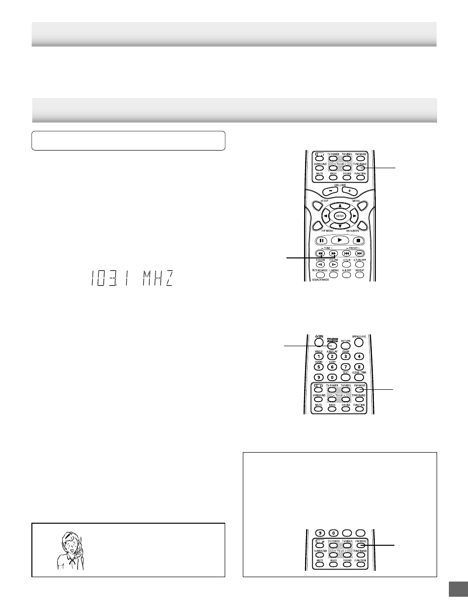 Listening to the radio, Enjoying video sources | Sanyo DWM-2500 User Manual | Page 37 / 42