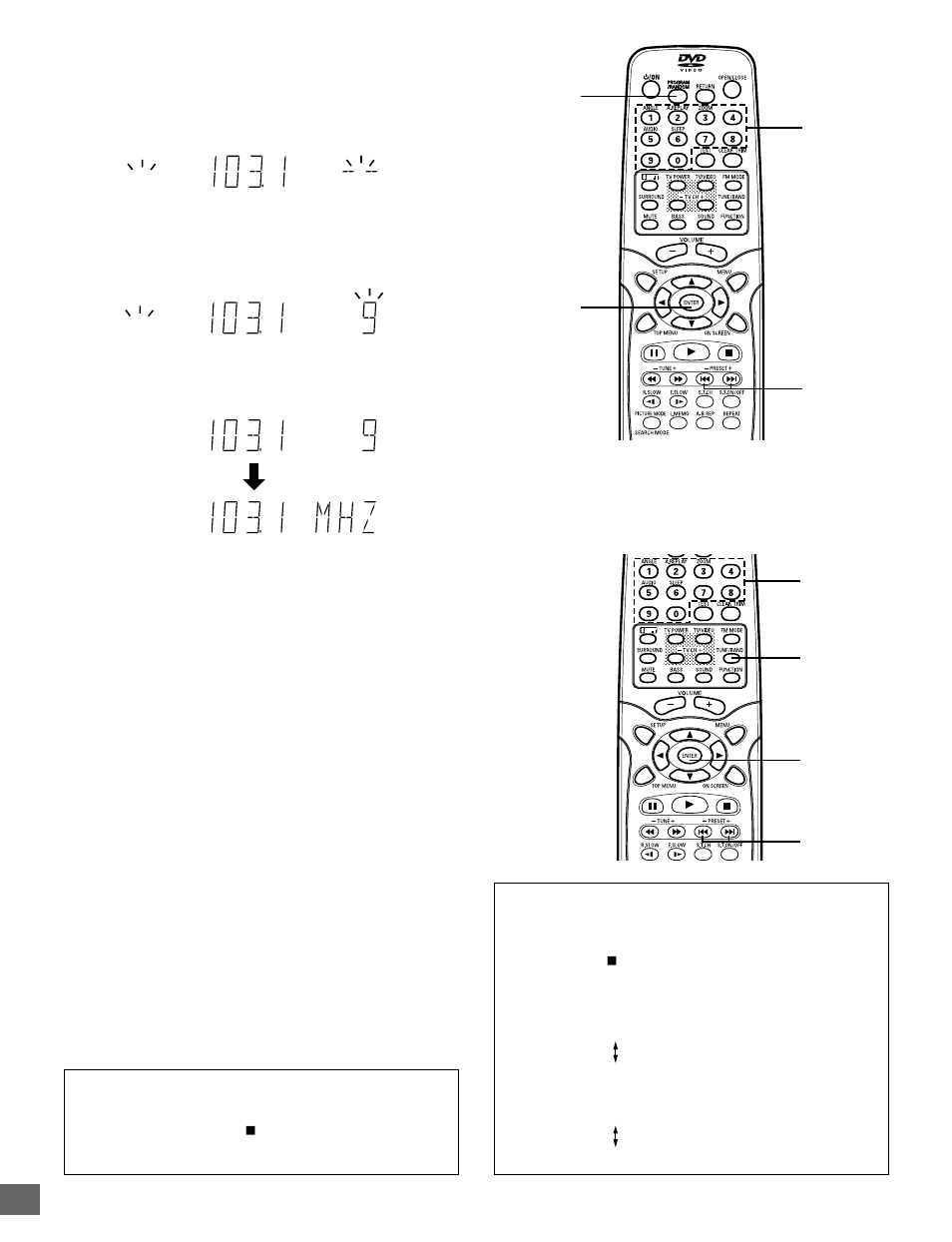 Listening to preset stations | Sanyo DWM-2500 User Manual | Page 38 / 42