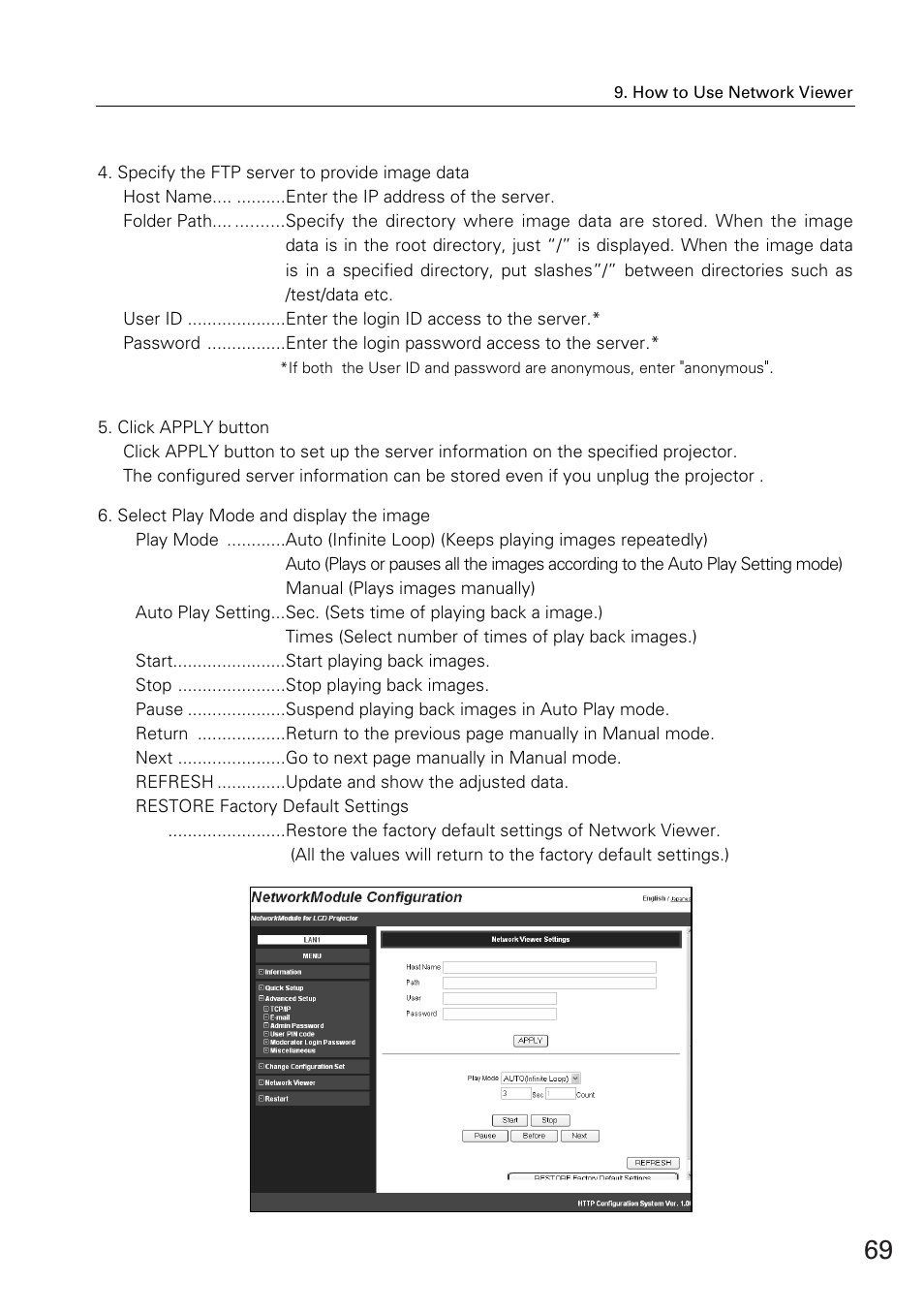 Sanyo XG-705A User Manual | Page 69 / 99