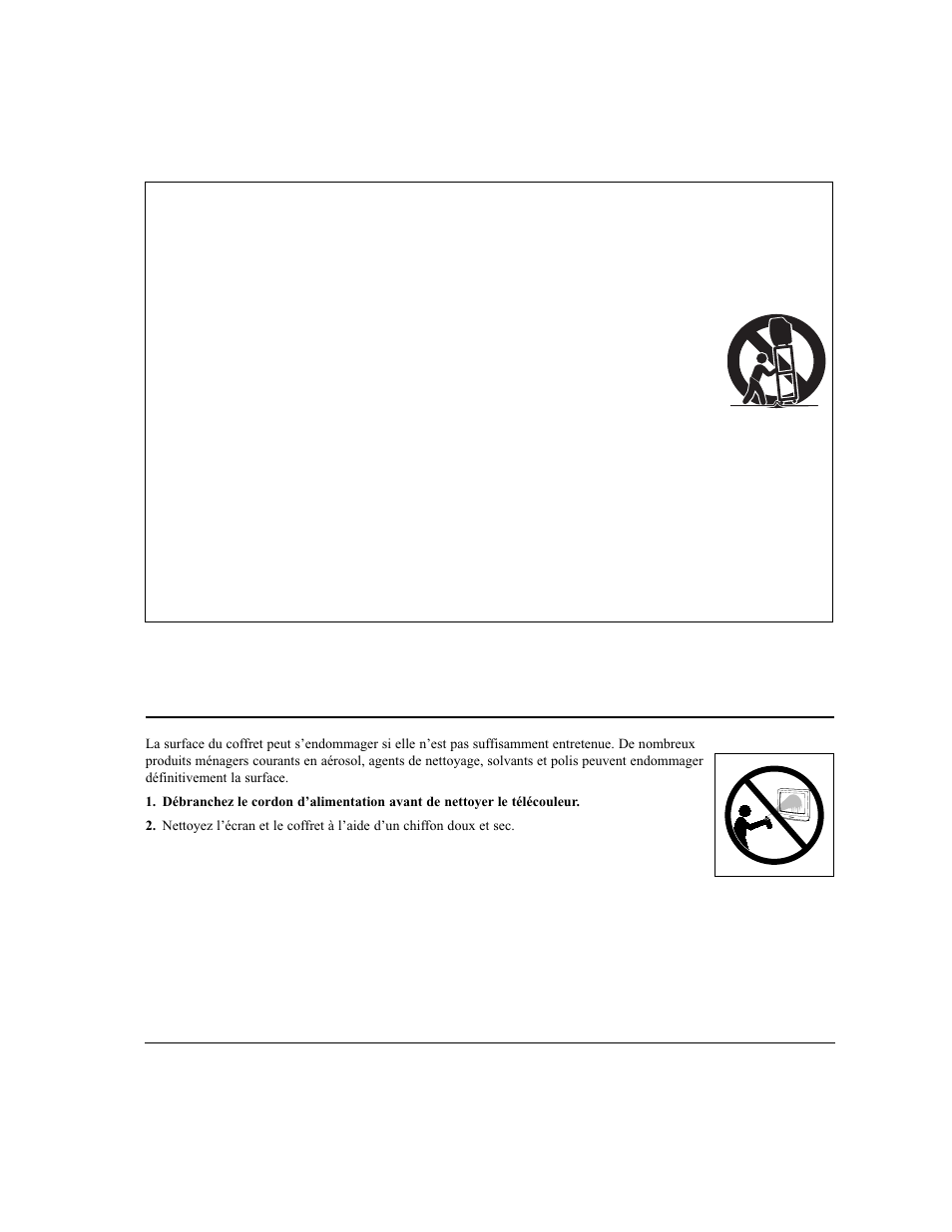 Entretien et nettoyage | Sanyo DS24424 User Manual | Page 38 / 52