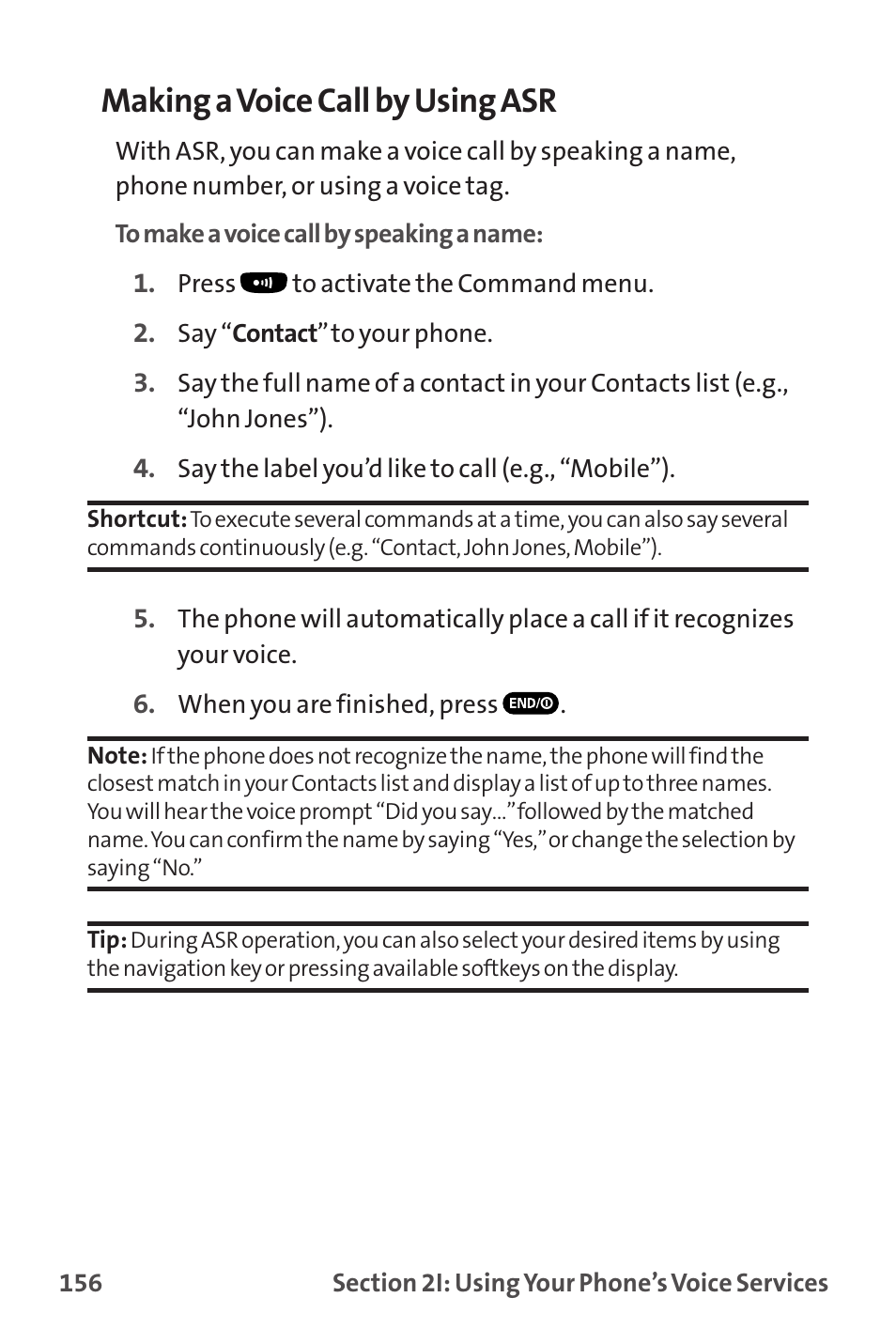 Making a voice call by using asr | Sanyo MM-9000 User Manual | Page 166 / 367