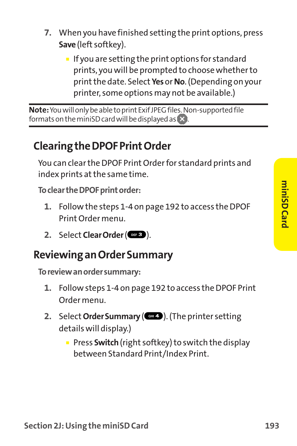 Clearing the dpof print order, Reviewing an order summary | Sanyo MM-9000 User Manual | Page 203 / 367