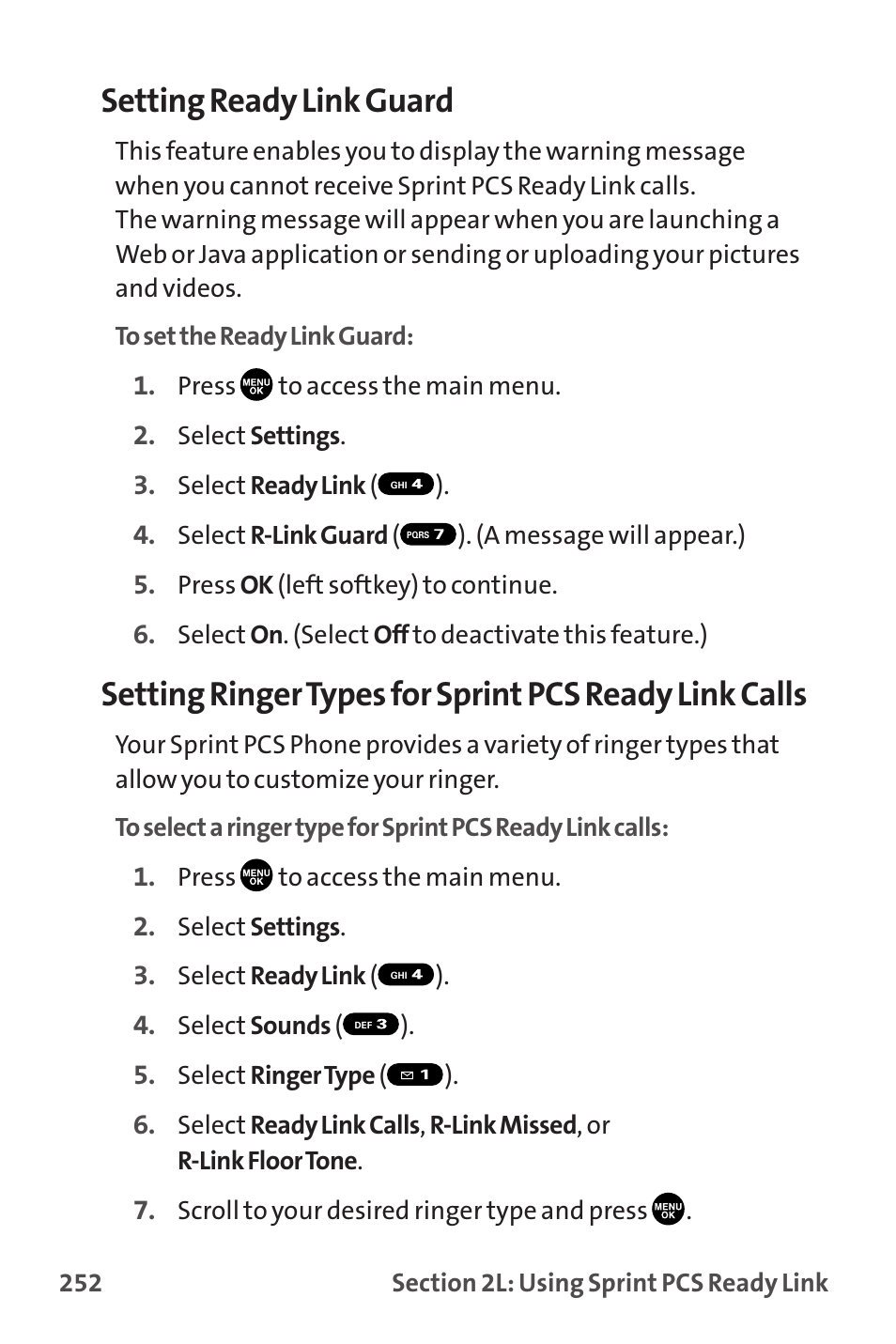 Setting ready link guard | Sanyo MM-9000 User Manual | Page 262 / 367