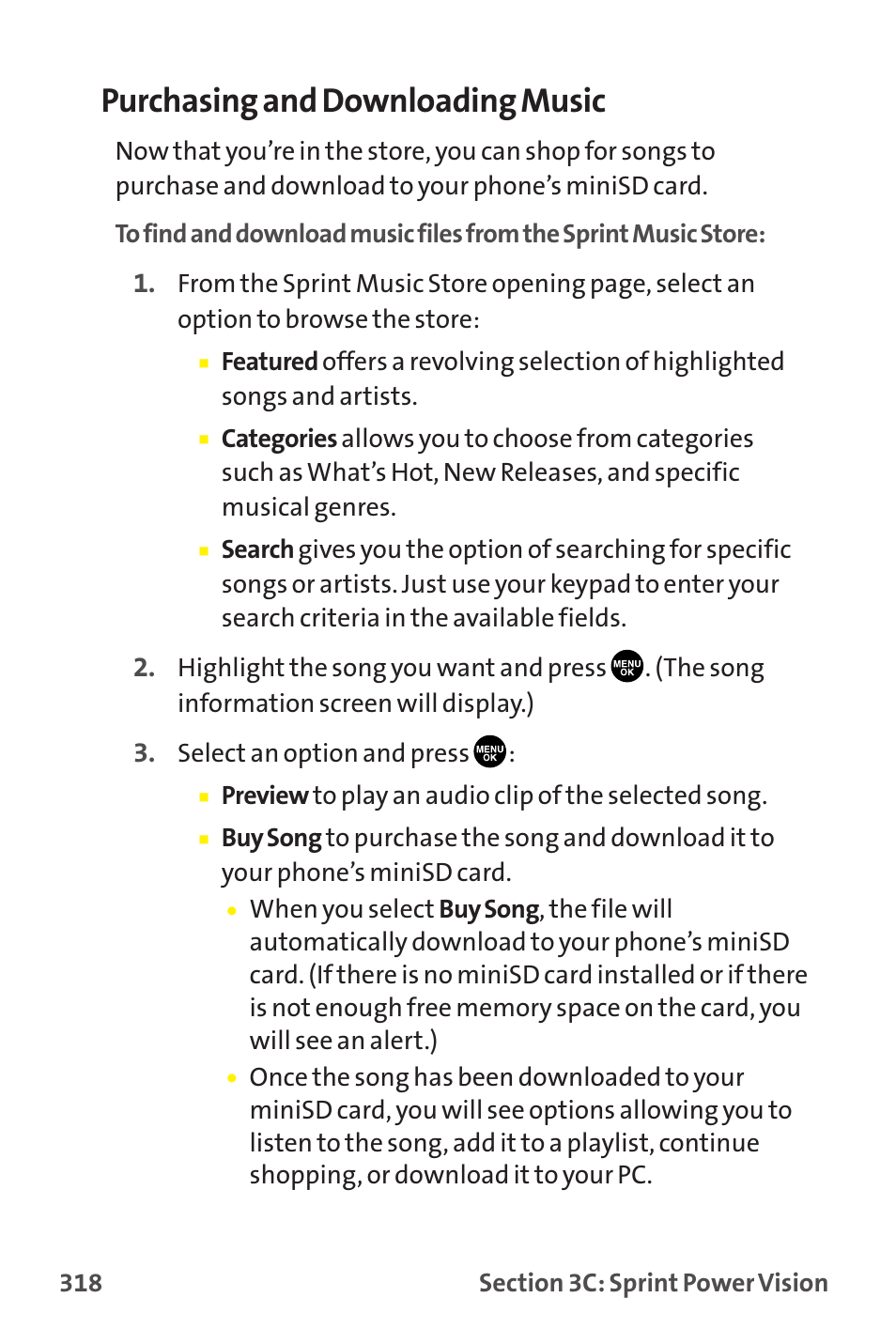 Purchasing and downloading music | Sanyo MM-9000 User Manual | Page 328 / 367