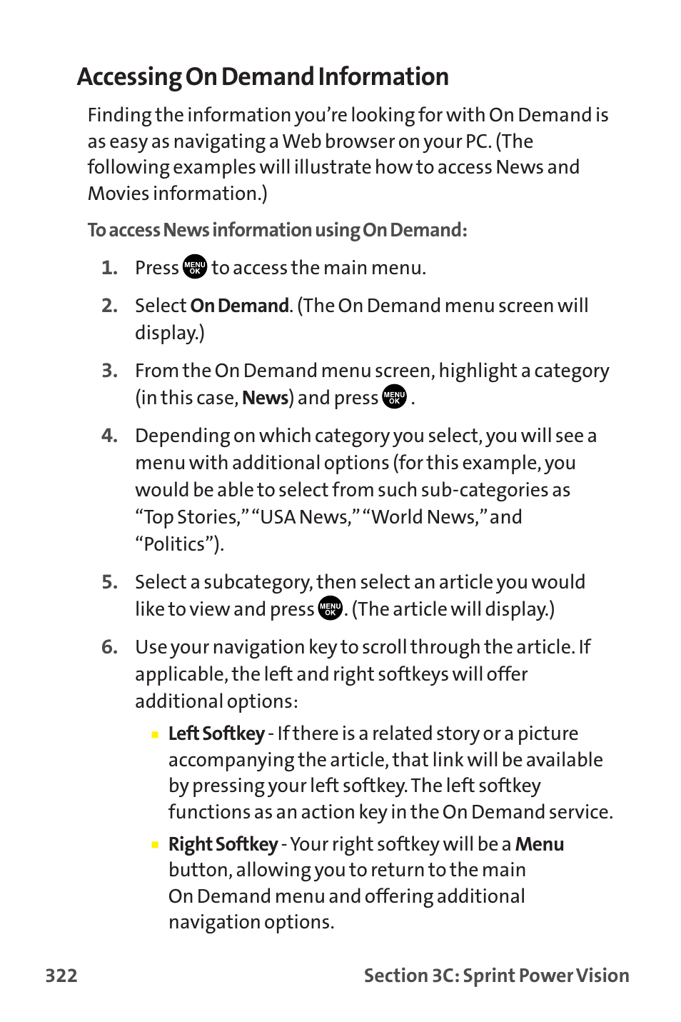 Accessing on demand information | Sanyo MM-9000 User Manual | Page 332 / 367